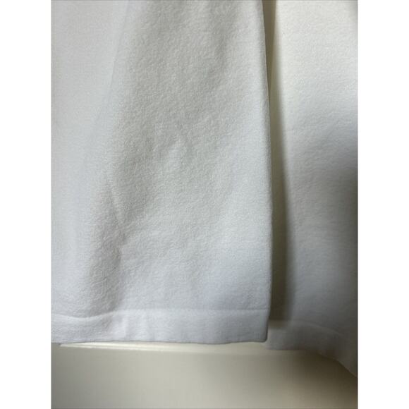 New Wolford Pullover Top large white scoop neck long sleeves poly nylon blend - Picture 6 of 8